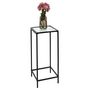 Voir la diapositive 4 : Paris Prix Sellette Design en Verre & Métal  Rosa  70cm Noir