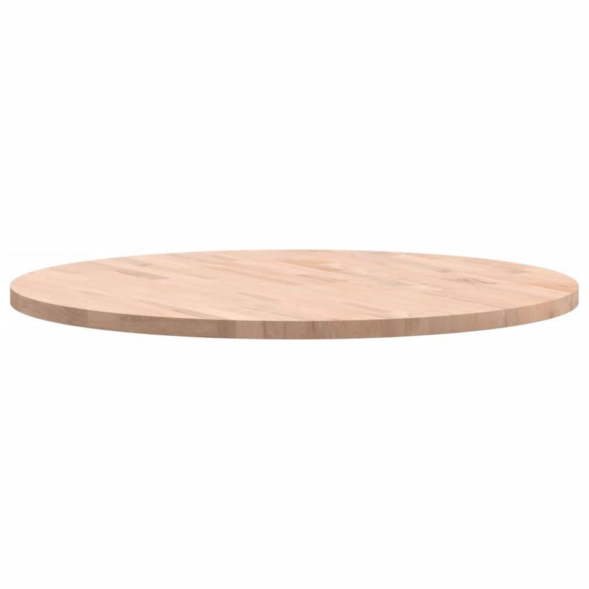 VIDAXL Dessus de table Ø80x2,5 cm rond bois massif de hetre