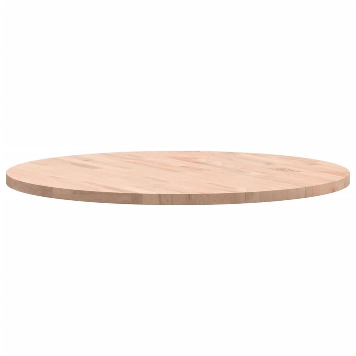 VIDAXL Dessus de table Ø80x2,5 cm rond bois massif de hetre