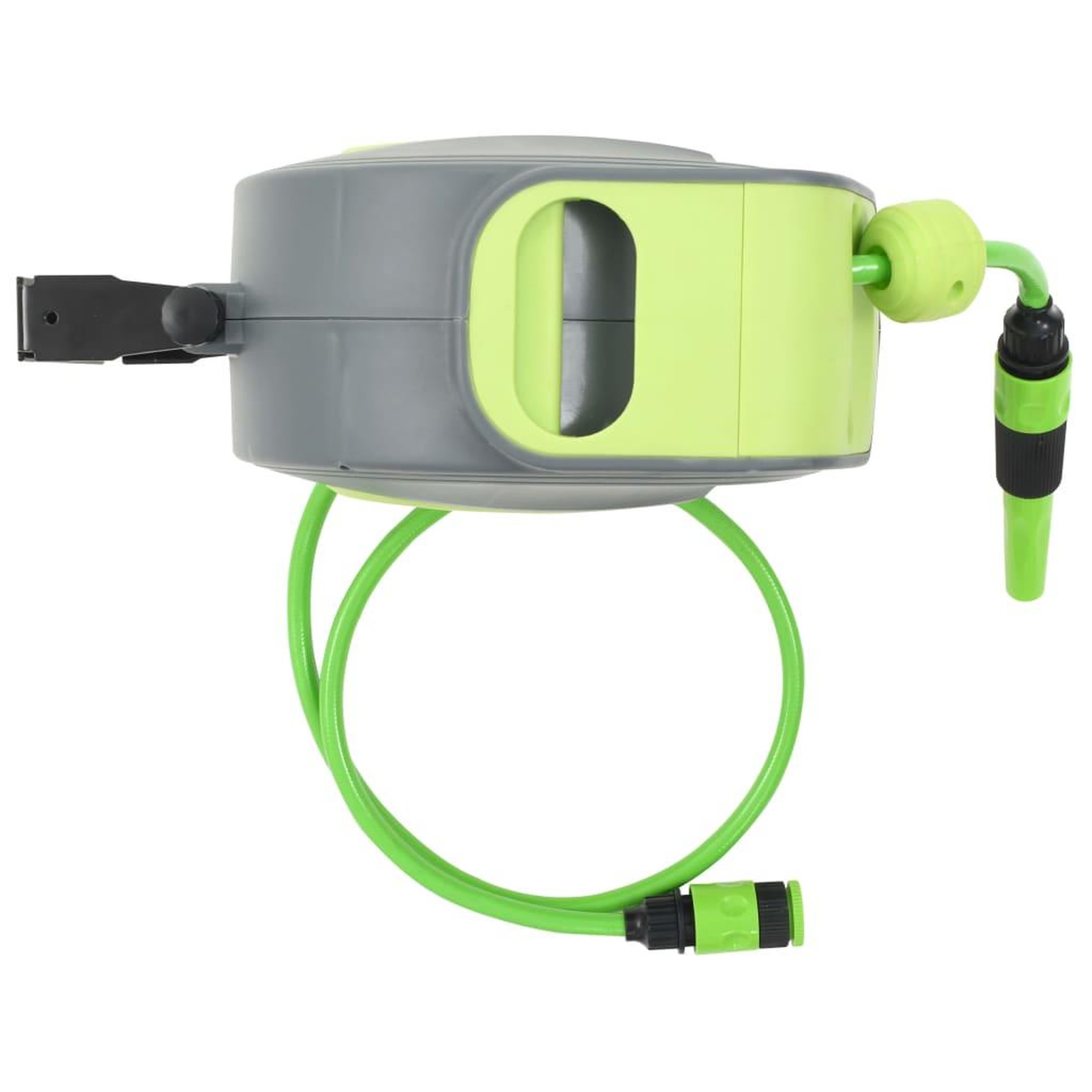 Voir la diapositive 3 : VIDAXL Enrouleur mural automatique pour tuyau retractable 10+1 m