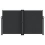 Voir la diapositive 3 : VIDAXL Auvent lateral retractable noir 140x1000 cm