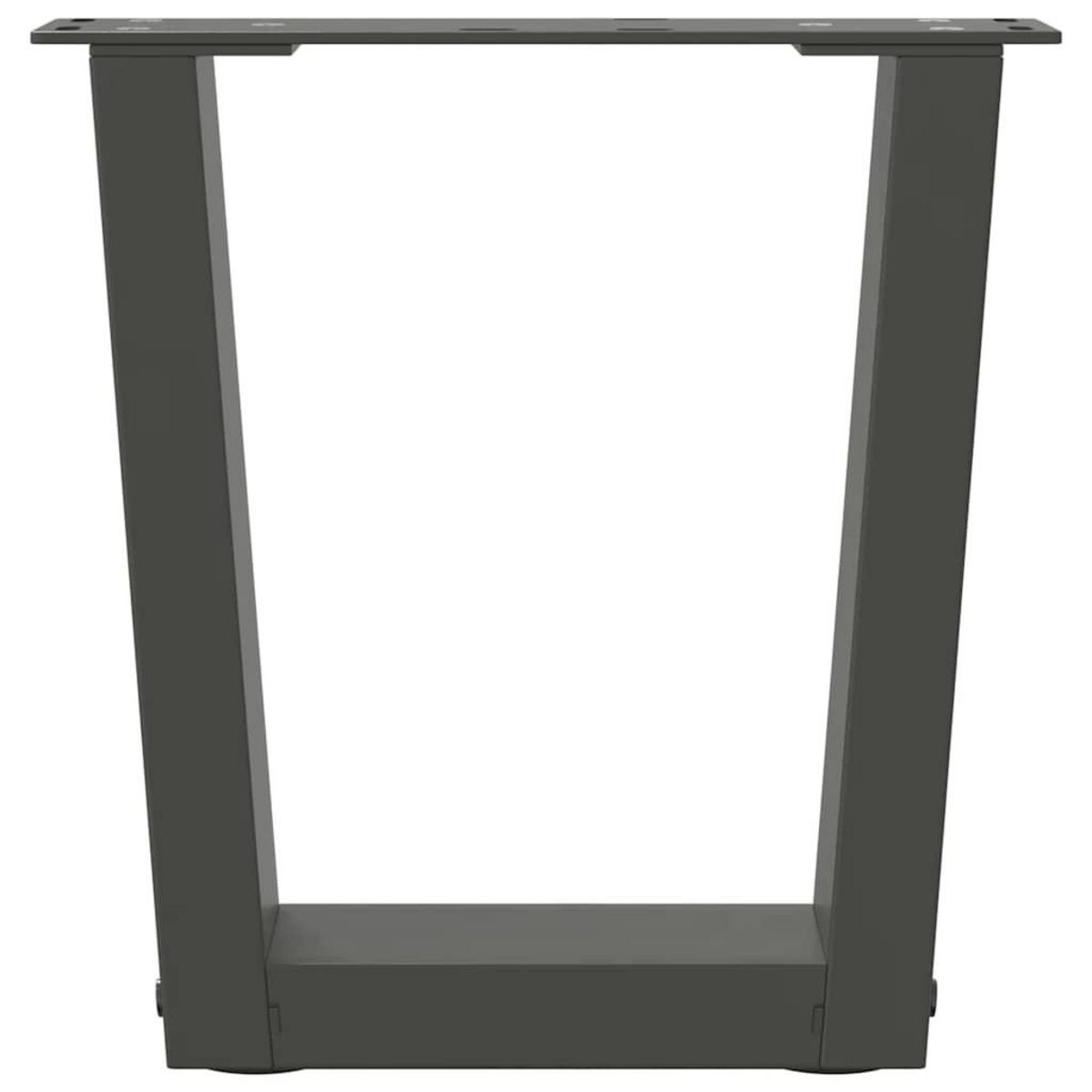 VIDAXL Pieds de table a manger forme V 2 pcs anthracite 40x(30-31,3)cm