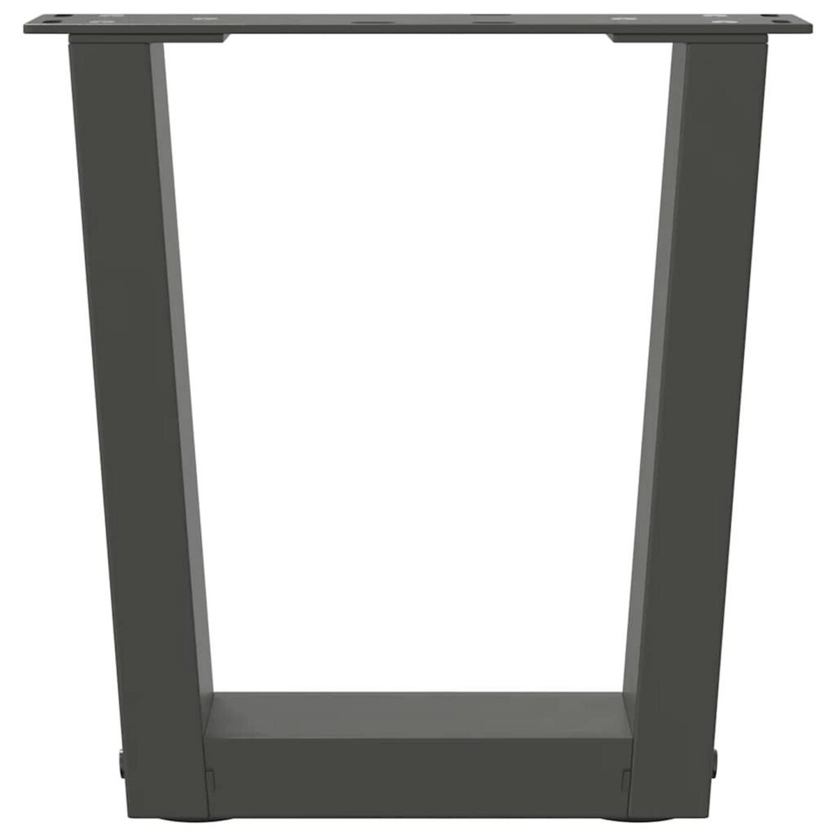 VIDAXL Pieds de table a manger forme V 2 pcs anthracite 40x(30-31,3)cm