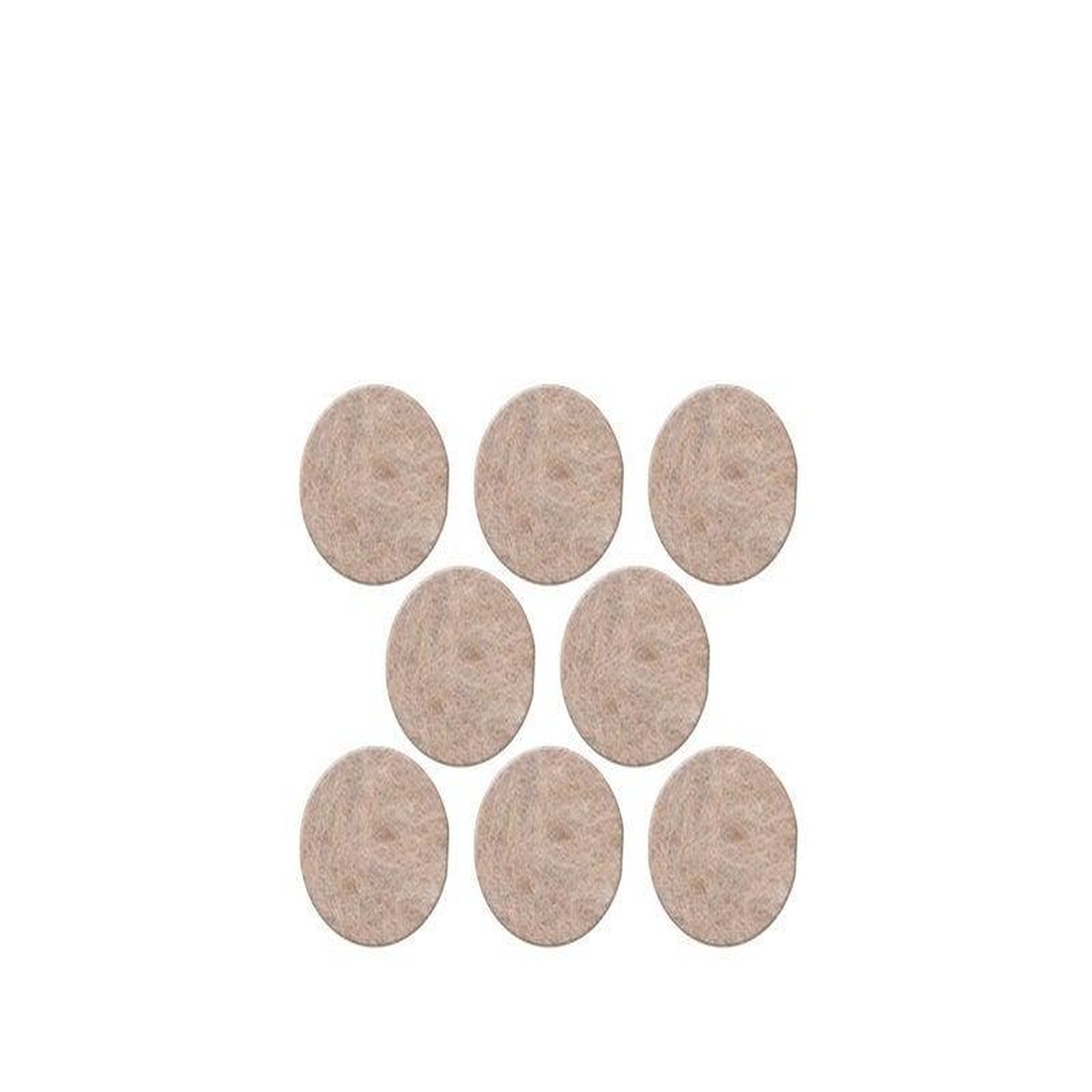 CENTRALE BRICO Lot de 8 patins feutre en laine adhésif, SCOTCH, diam. 22 mm, beige