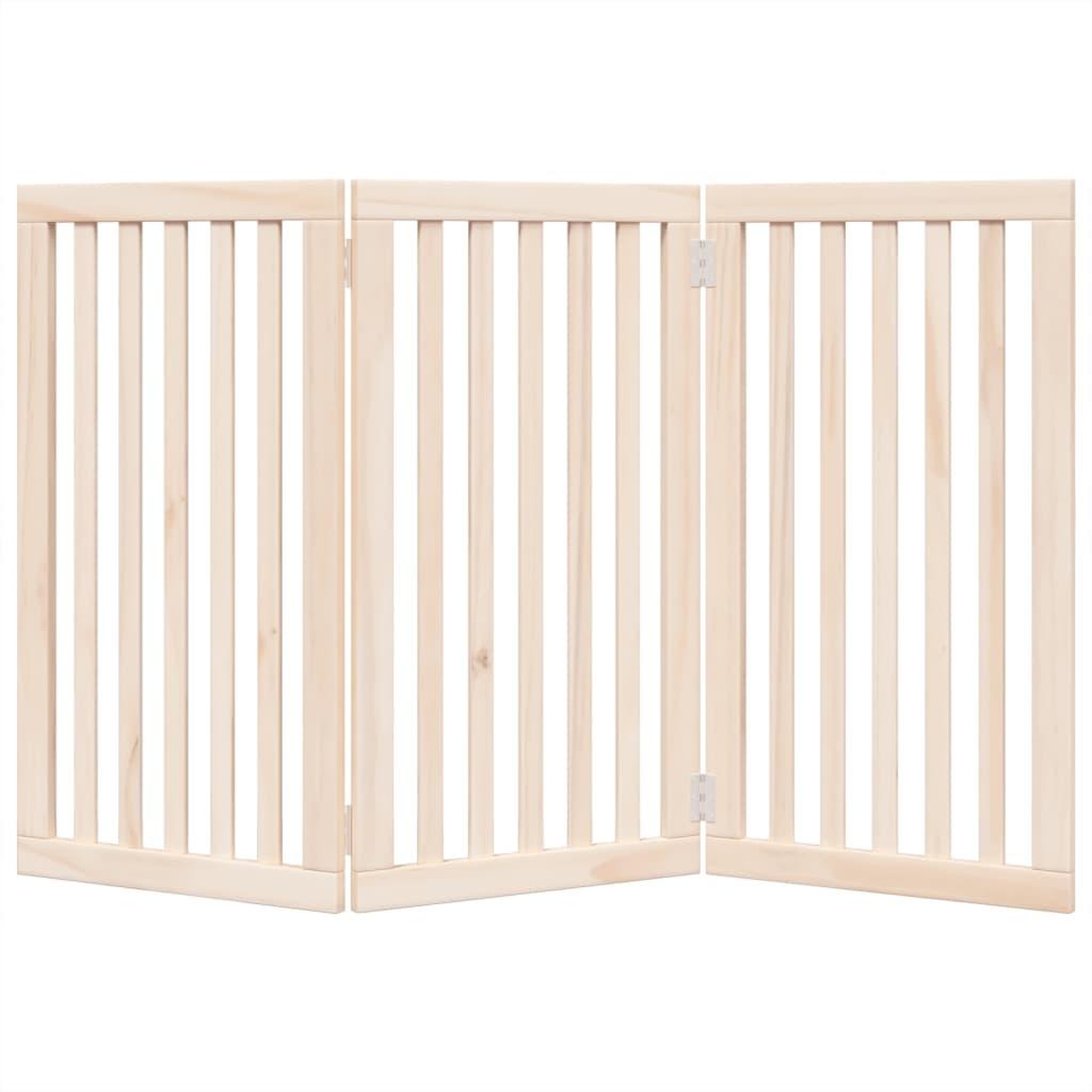Voir la diapositive 4 : VIDAXL Barriere pour chien pliable 3 panneaux 150 cm bois de peuplier