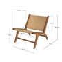 Voir la diapositive 4 : Rendez vous déco Fauteuil en bois de teck et tressage chevron en rotin-Kilka
