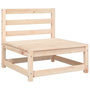 Voir la diapositive 4 : VIDAXL Canape de jardin sans accoudoirs et coussins bois massif de pin