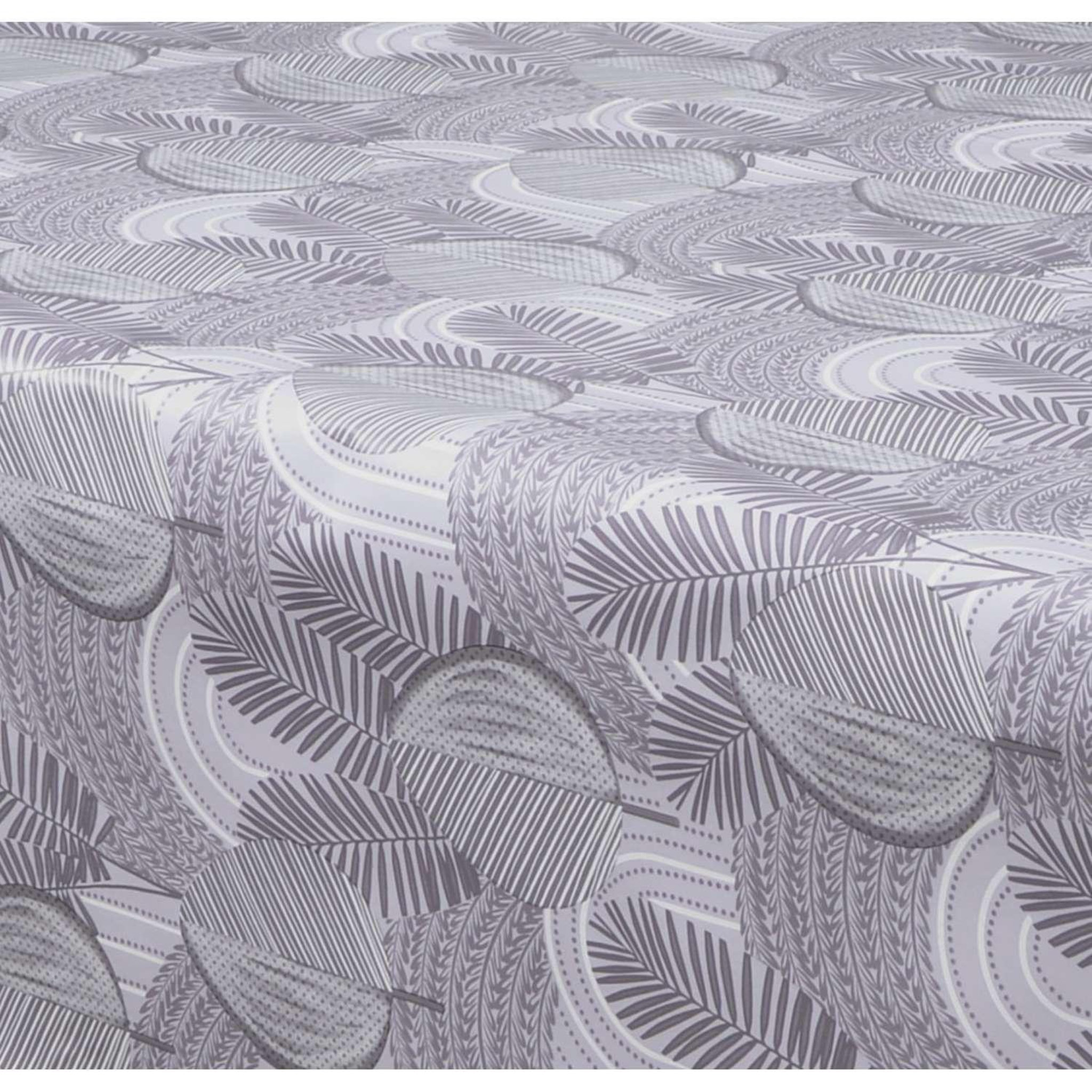 Voir la diapositive 3 : HABITABLE Nappe en toile cirée rectangulaire moze - 140 x 250 cm - gris