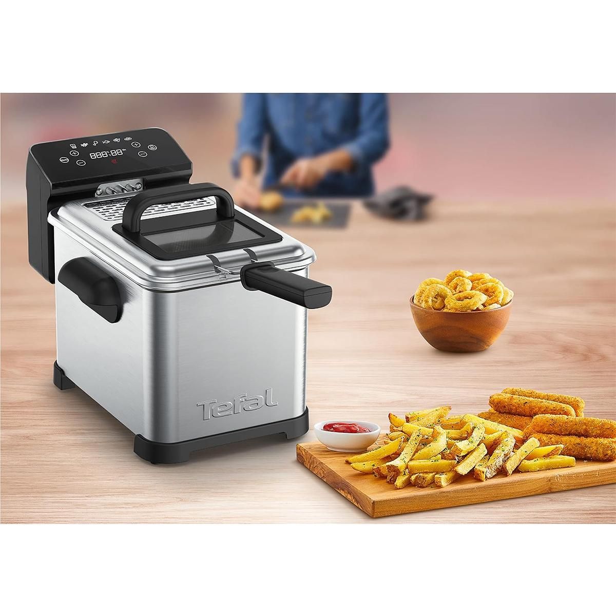 TEFAL Friteuse 4l 2400w inox/noir - fr507d10