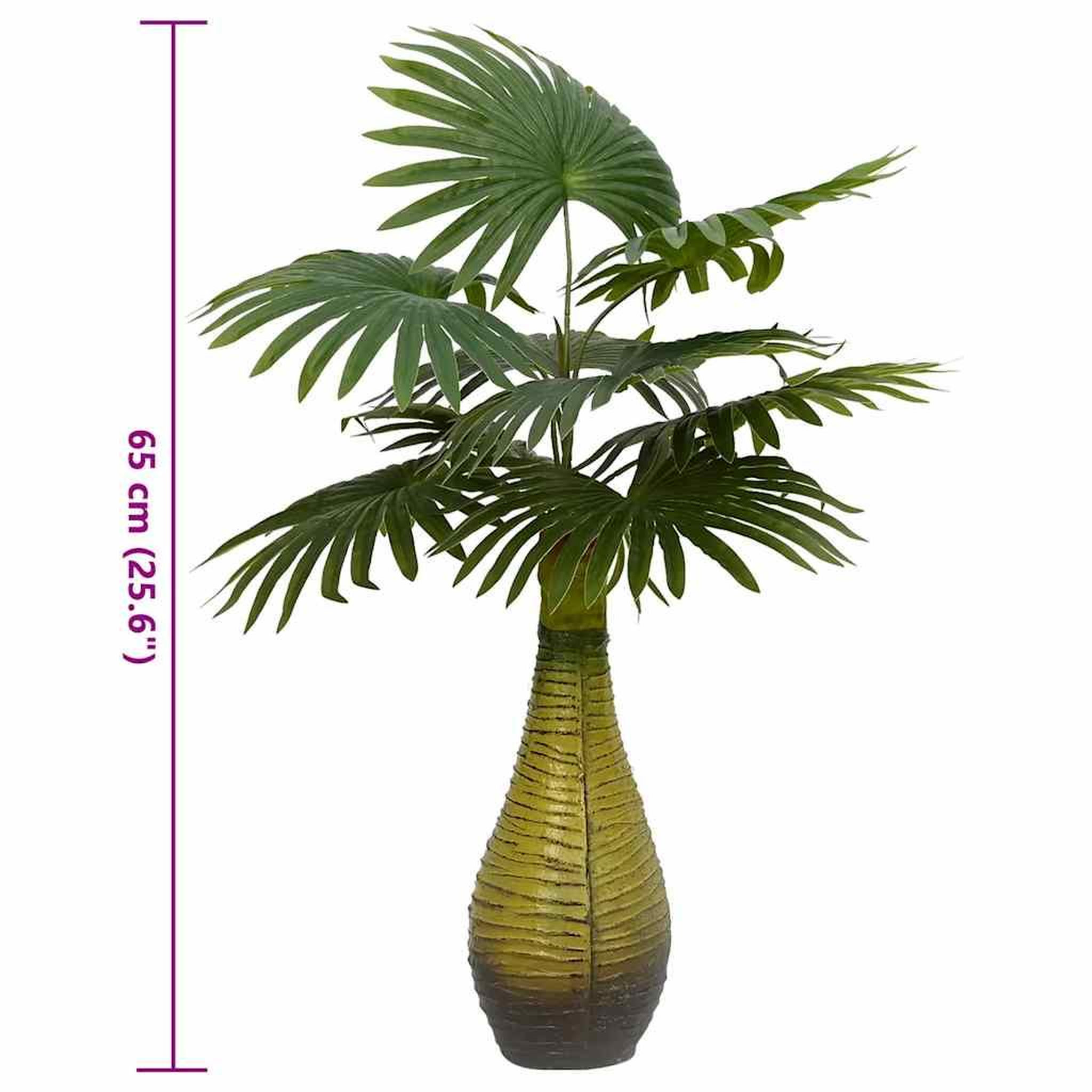 Voir la diapositive 6 : VIDAXL Palmier artificiel 9 feuilles 65 cm vert