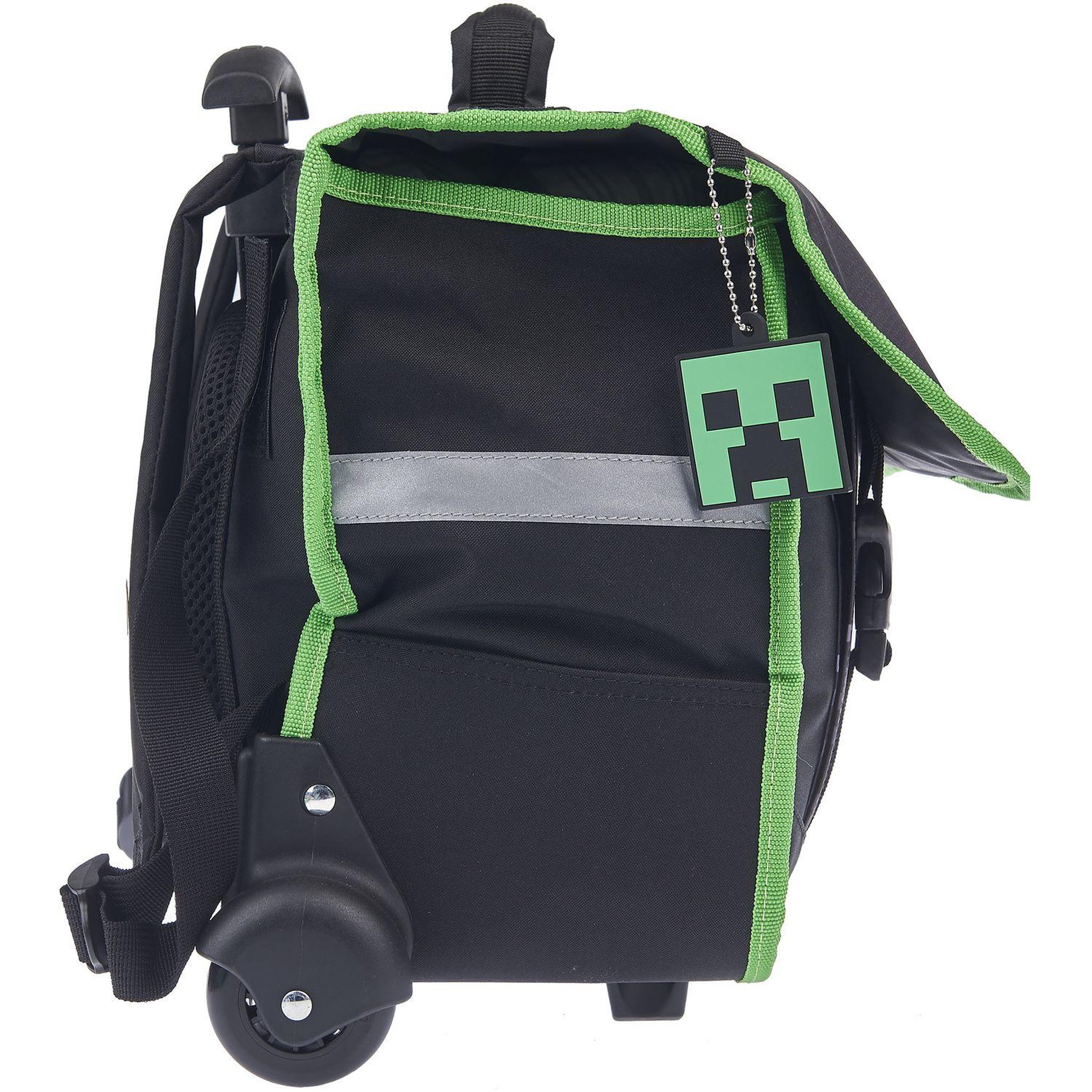 Voir la diapositive 3 : MINECRAFT Cartable à roulettes noir