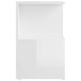 Voir la diapositive 5 : VIDAXL Table de chevet blanc brillant 35x35x55 cm bois d'ingenierie