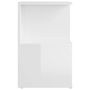 Voir la diapositive 5 : VIDAXL Table de chevet blanc brillant 35x35x55 cm bois d'ingenierie