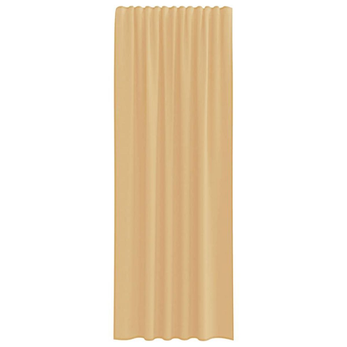 VIDAXL Rideaux en voile avec boucles 2 pcs blanc 140x245 cm