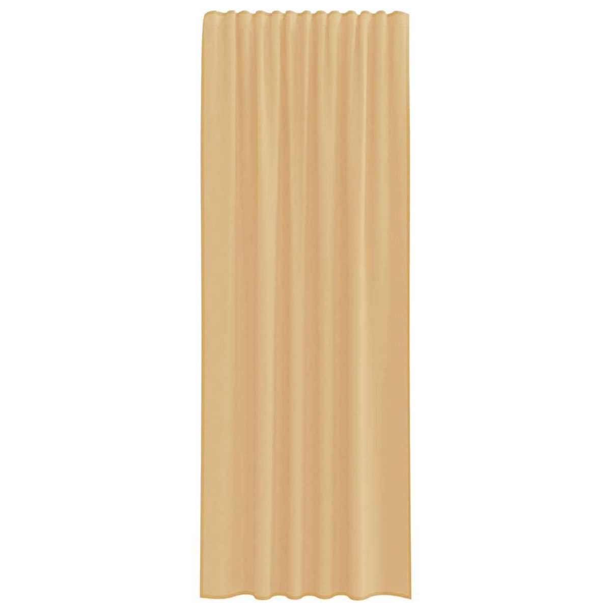 VIDAXL Rideaux en voile avec boucles 2 pcs blanc 140x245 cm