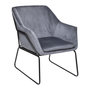 Voir la diapositive 2 : ATMOSPHERA Fauteuil de salon en velours avec structure en fer