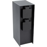 ZENITECH Multiprise de jardin à fixer 4x16A IP44 alu noir