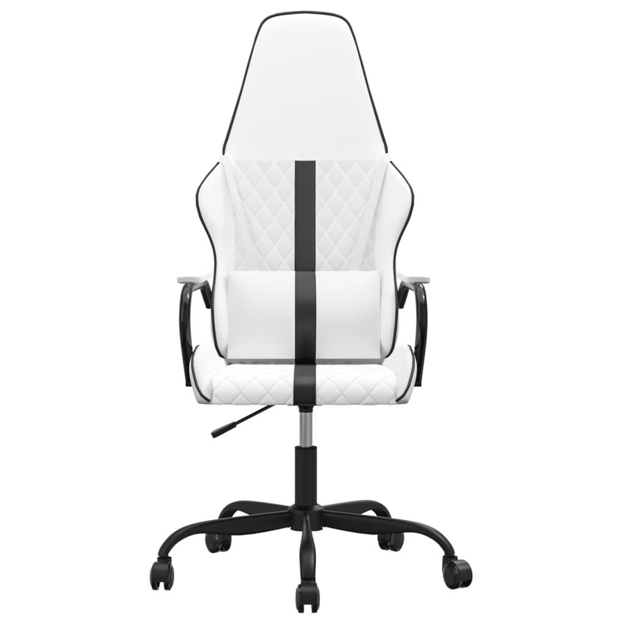 Voir la diapositive 3 : VIDAXL Chaise de jeu Blanc et noir Similicuir