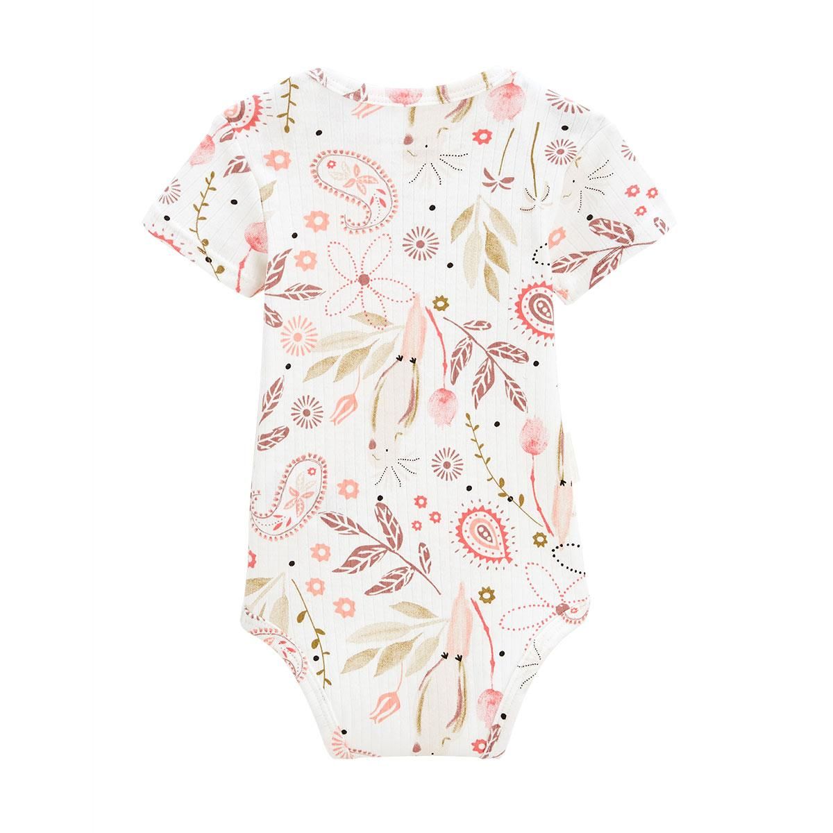 Petit Béguin Lot de 2 bodies bébé manches courtes Haapiti