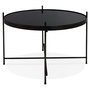 Voir la diapositive 3 : Paris Prix Table Basse Design Ronde  Kamal  63cm Noir