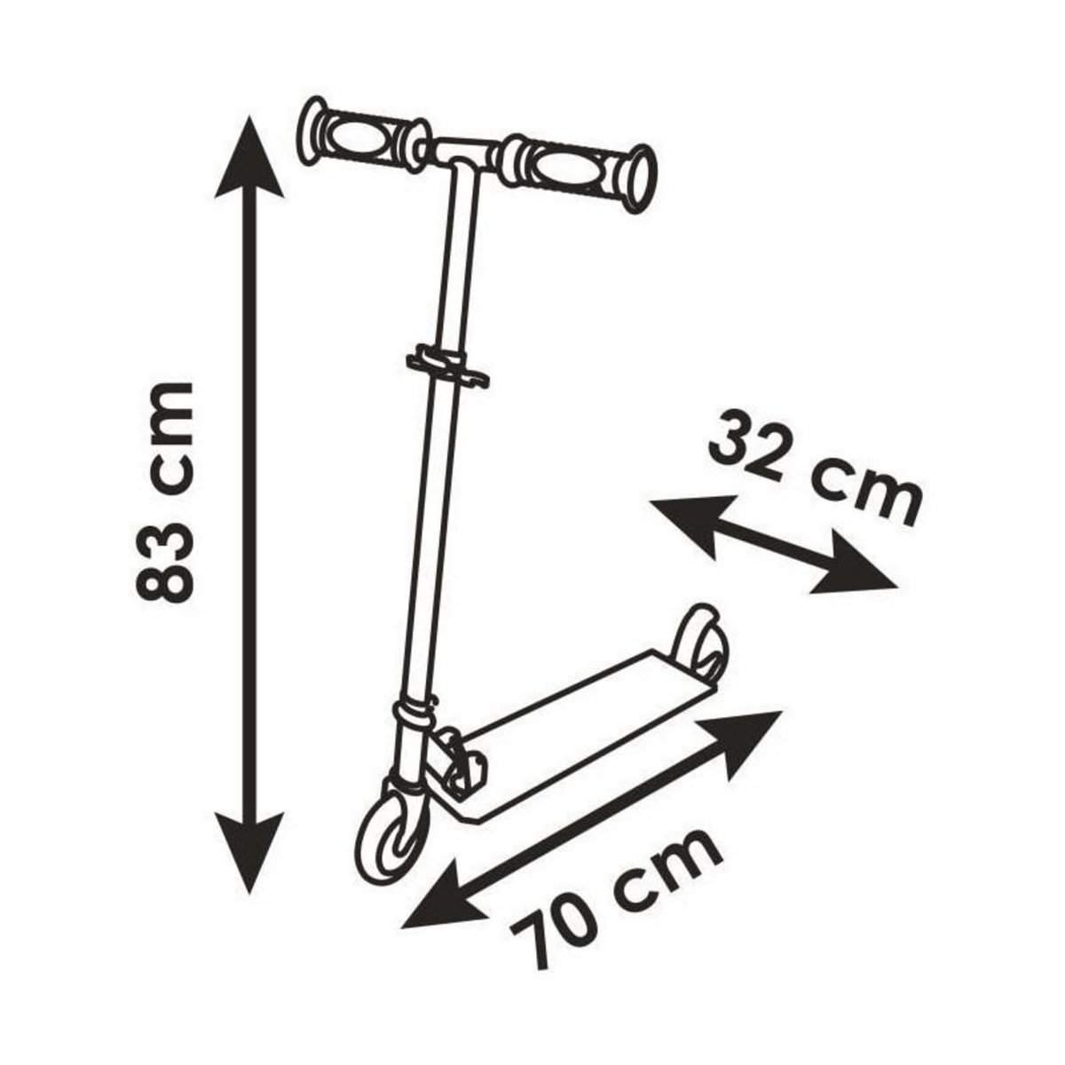 SMOBY Smoby - Patinette Gabby et la Maison Magique - 2 roues - Pliables -