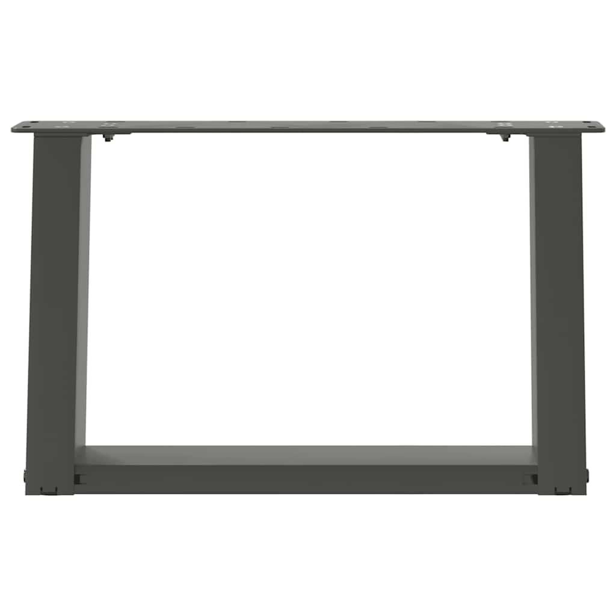 Voir la diapositive 5 : VIDAXL Pieds de table basse forme de U 2 pcs anthracite 40x(30-31) cm
