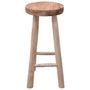 Voir la diapositive 2 : VIDAXL Chaise de bar Bois de teck solide