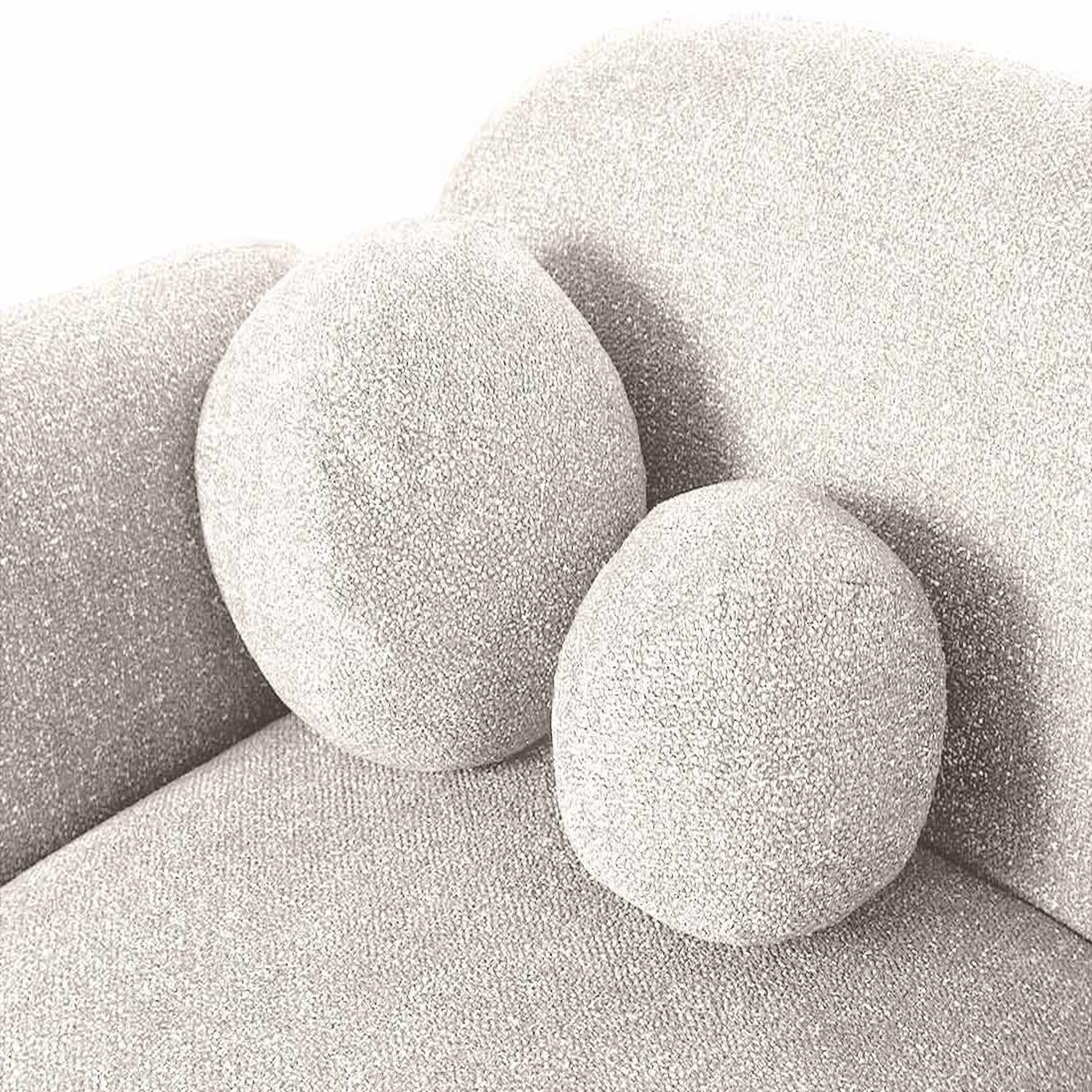 Voir la diapositive 4 : LISA DESIGN Velris - canapé d'angle droit 3 places en tissu moucheté