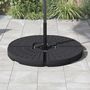 Voir la diapositive 3 : VIDAXL Socle de parasol en forme d'eventail 4 pcs Noir