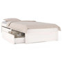 Voir la diapositive 1 : VIDAXL Cadre de lit sans matelas avec tiroirs blanc 90x200 cm