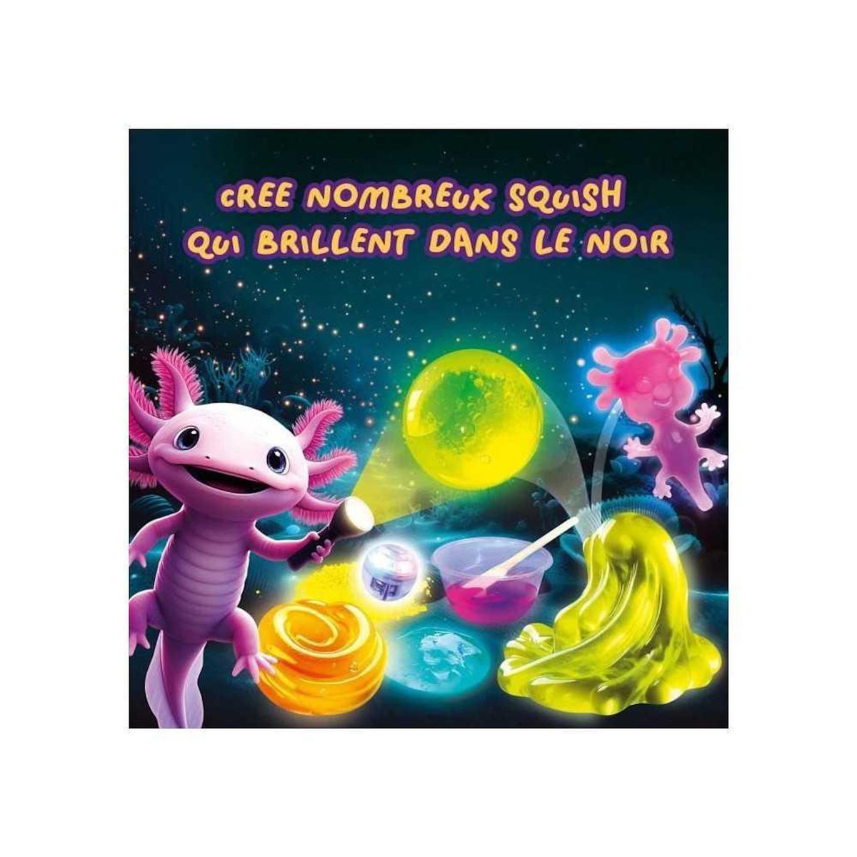 LISCIANI GIOCHI Créatures Fluo - Kit Scientifique - SLUMI SCIENCE - Composants Fluorescents, Expérience Lumineuse