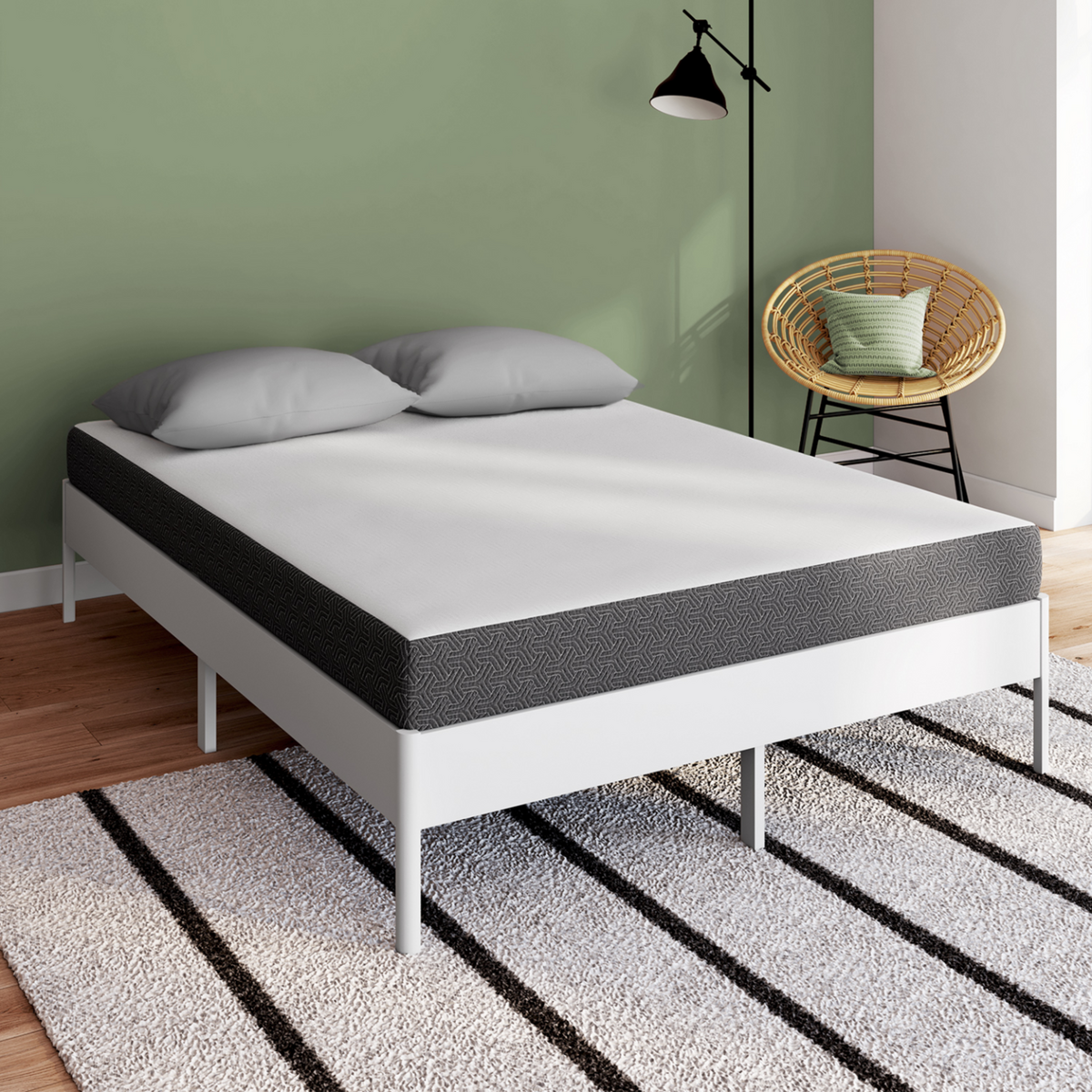 ID MARKET Matelas 140 x 190 cm à mémoire de forme STELLA épaisseur 16 cm