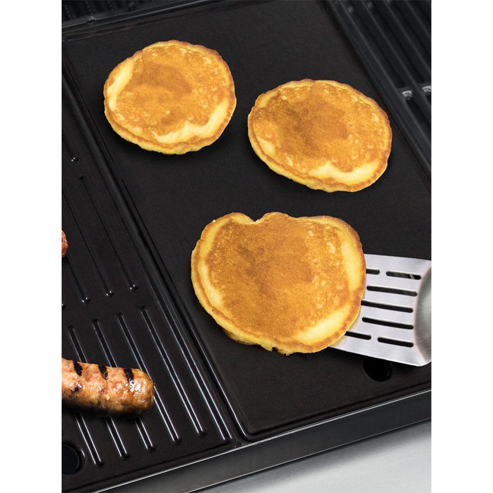 Voir la diapositive 3 : CHAR-BROIL Plancha en fonte 43,5 x 23,7 cm pour barbecue 2 brûleurs - Char-Broil