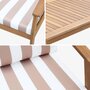 Voir la diapositive 3 : SWEEEK Salon de jardin en bois 4 places - Ushuaïa - Canapé, fauteuils et table basse en acacia, design