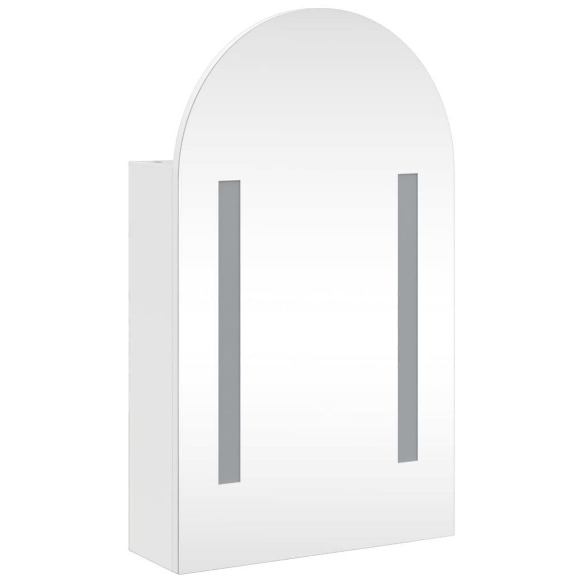 VIDAXL Armoire de bain a miroir avec LED arquee blanc 42x13x70 cm
