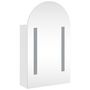 Voir la diapositive 4 : VIDAXL Armoire de bain a miroir avec LED arquee blanc 42x13x70 cm