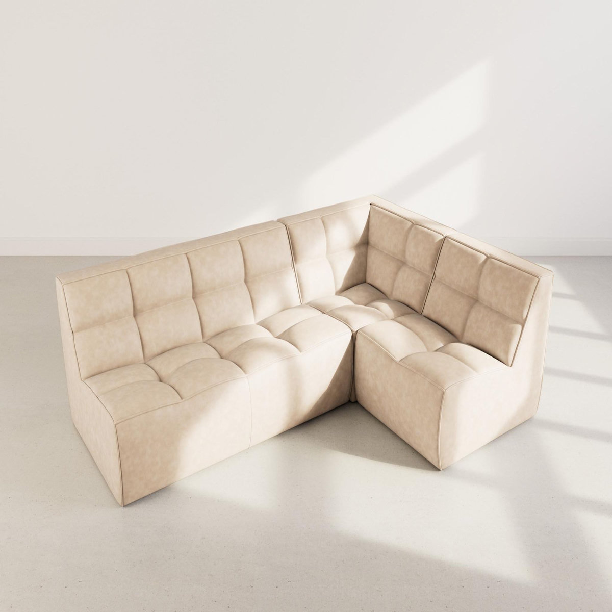 LISA DESIGN Alya - canapé modulable d'angle réversible 4 places en simili