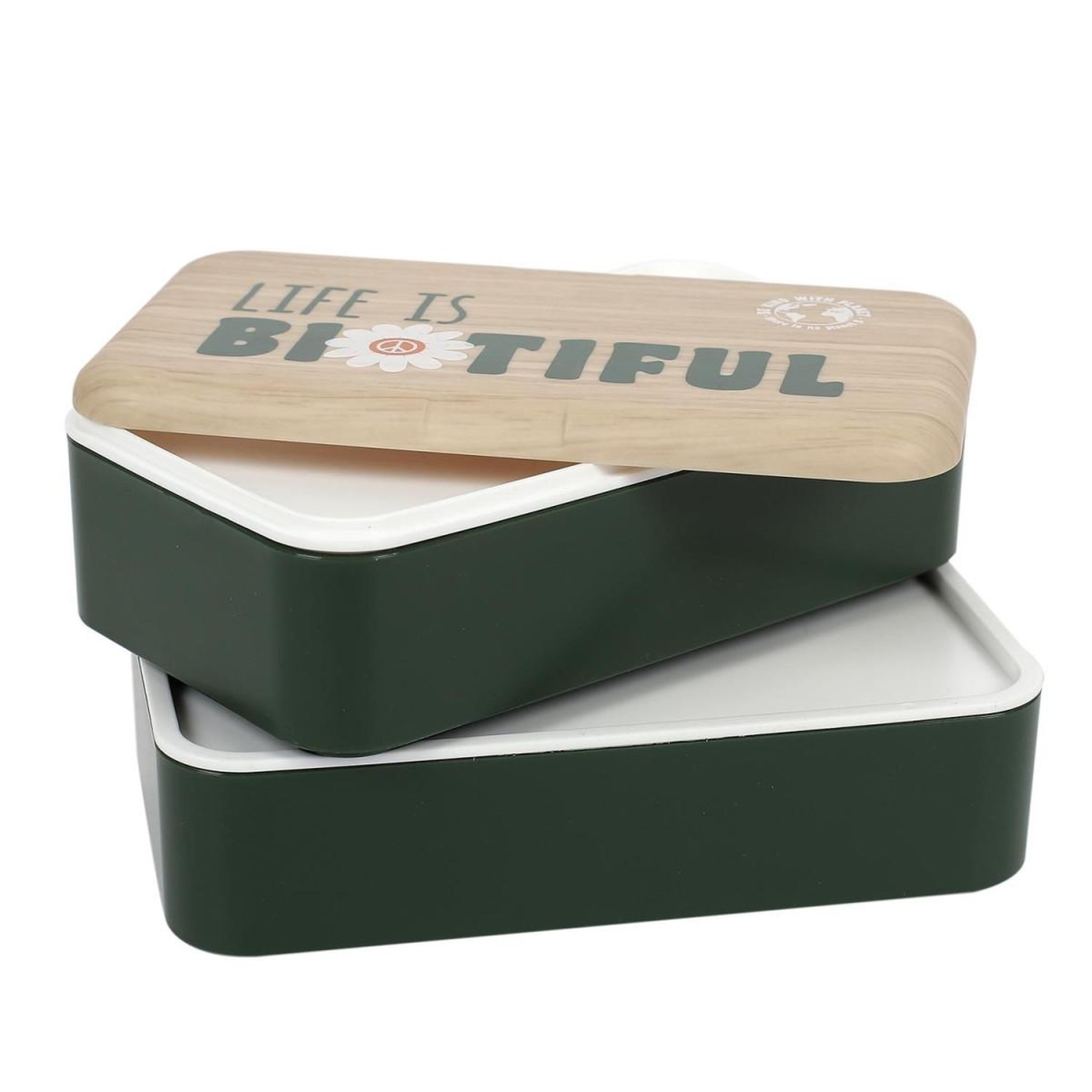 Voir la diapositive 6 : COOK CONCEPT Coffret Repas Lunch Box  4 Pièces  25cm Vert