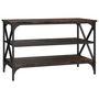 Voir la diapositive 2 : VIDAXL Meuble TV Chene fume 80x40x50 cm Bois d'ingenierie