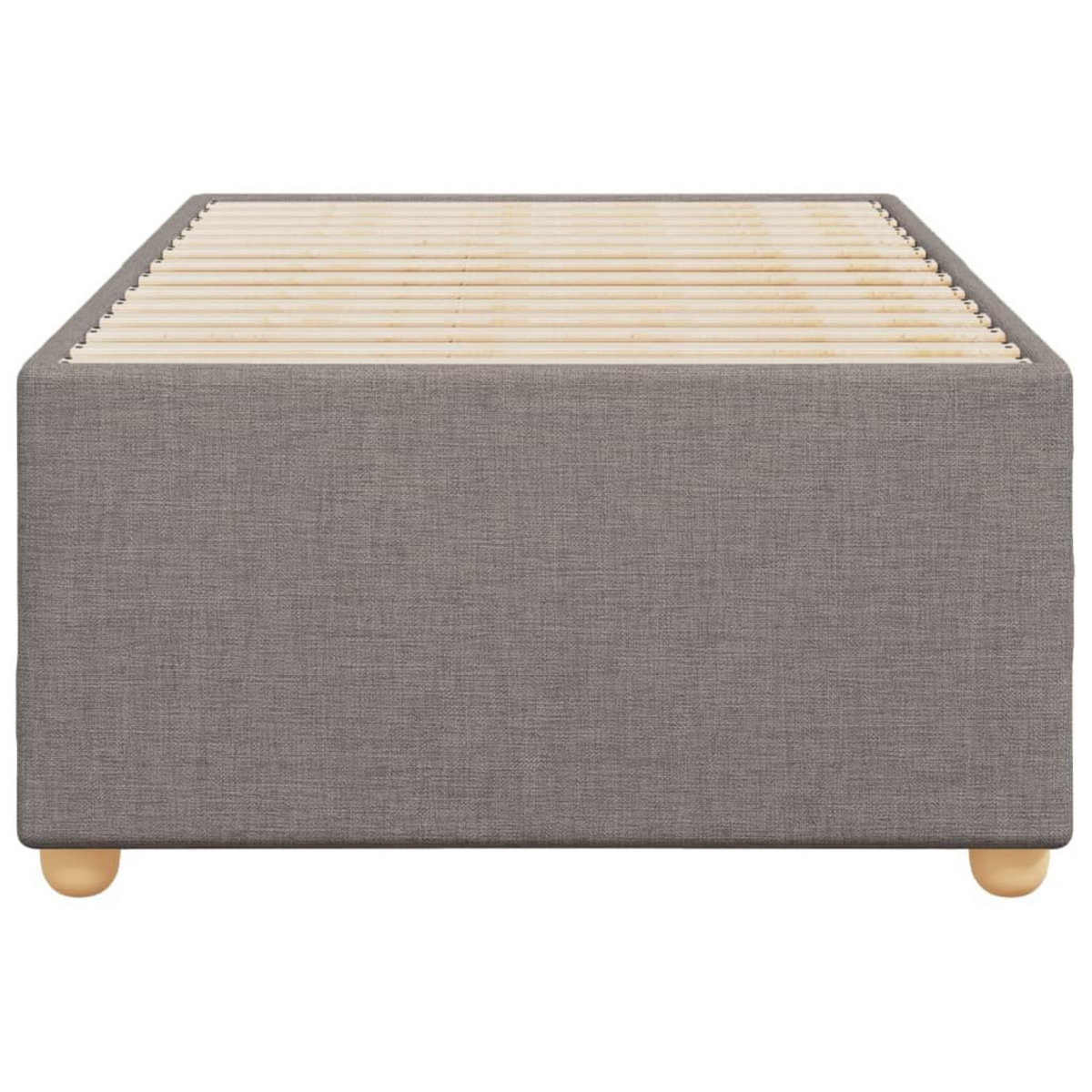 VIDAXL Cadre de lit sans matelas taupe 90x200 cm tissu