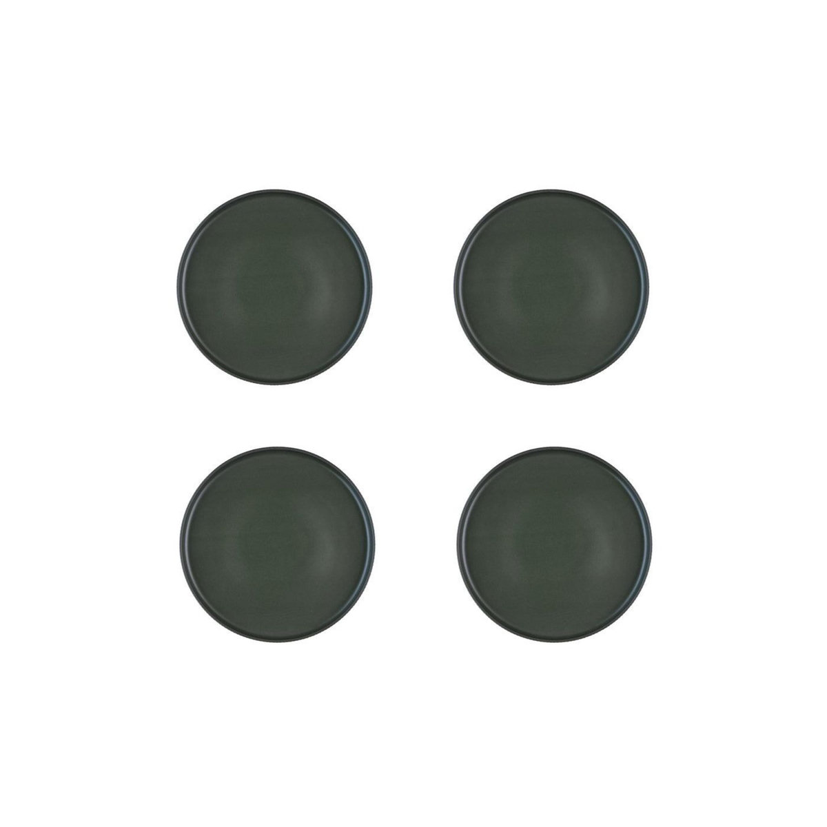 BJORN Assiette SCANDI Ø21,5cm - 4 pièces - Olive