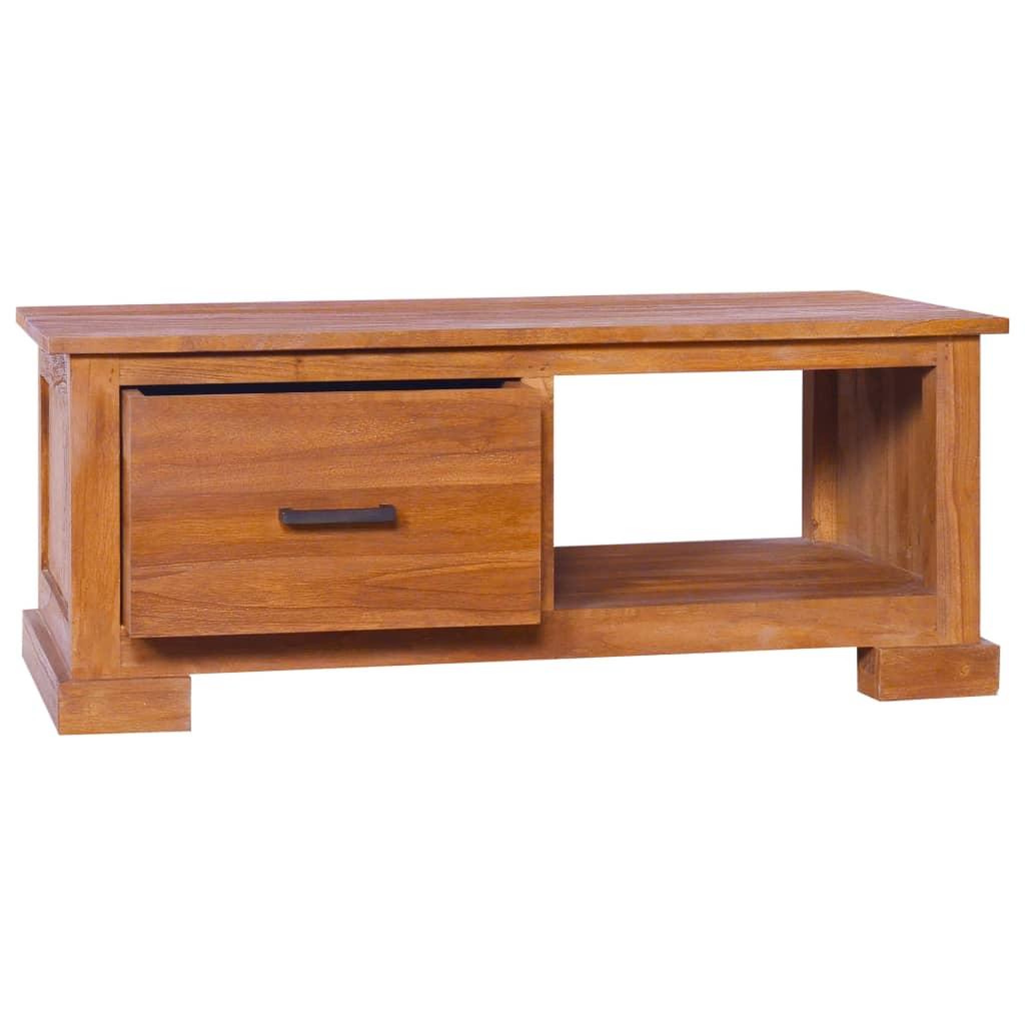 Voir la diapositive 2 : VIDAXL Meuble TV 90x50x37 cm Bois de teck massif