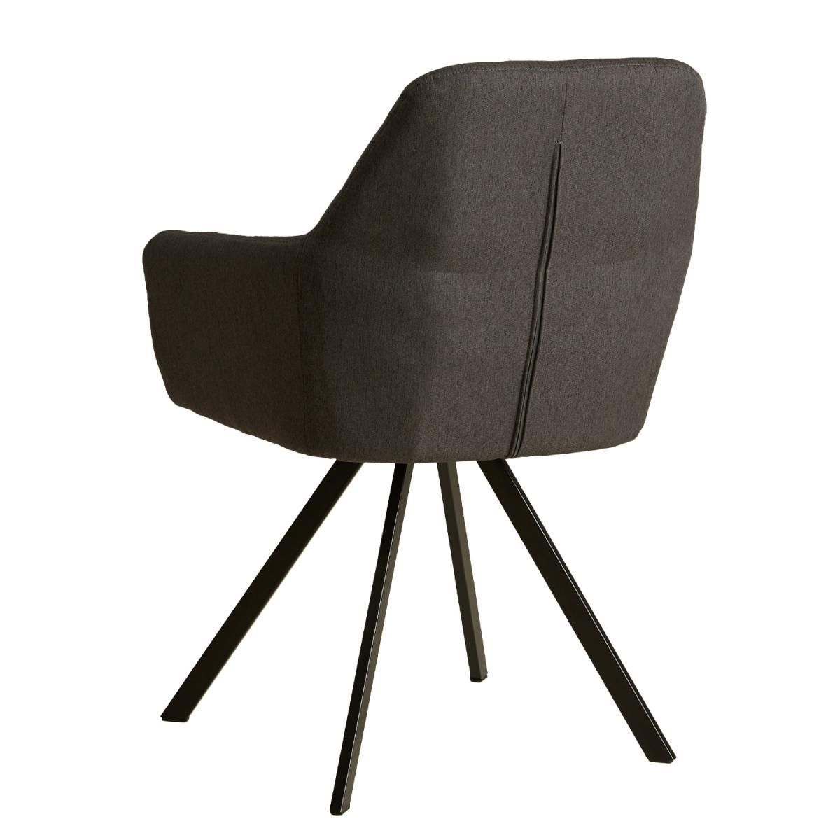 HomeStyle4U Chaise Salle à Manger Anthracite Design Moderne