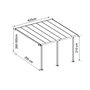 Voir la diapositive 2 : Palram Pergola 12.5m² gris anthracite - 704217