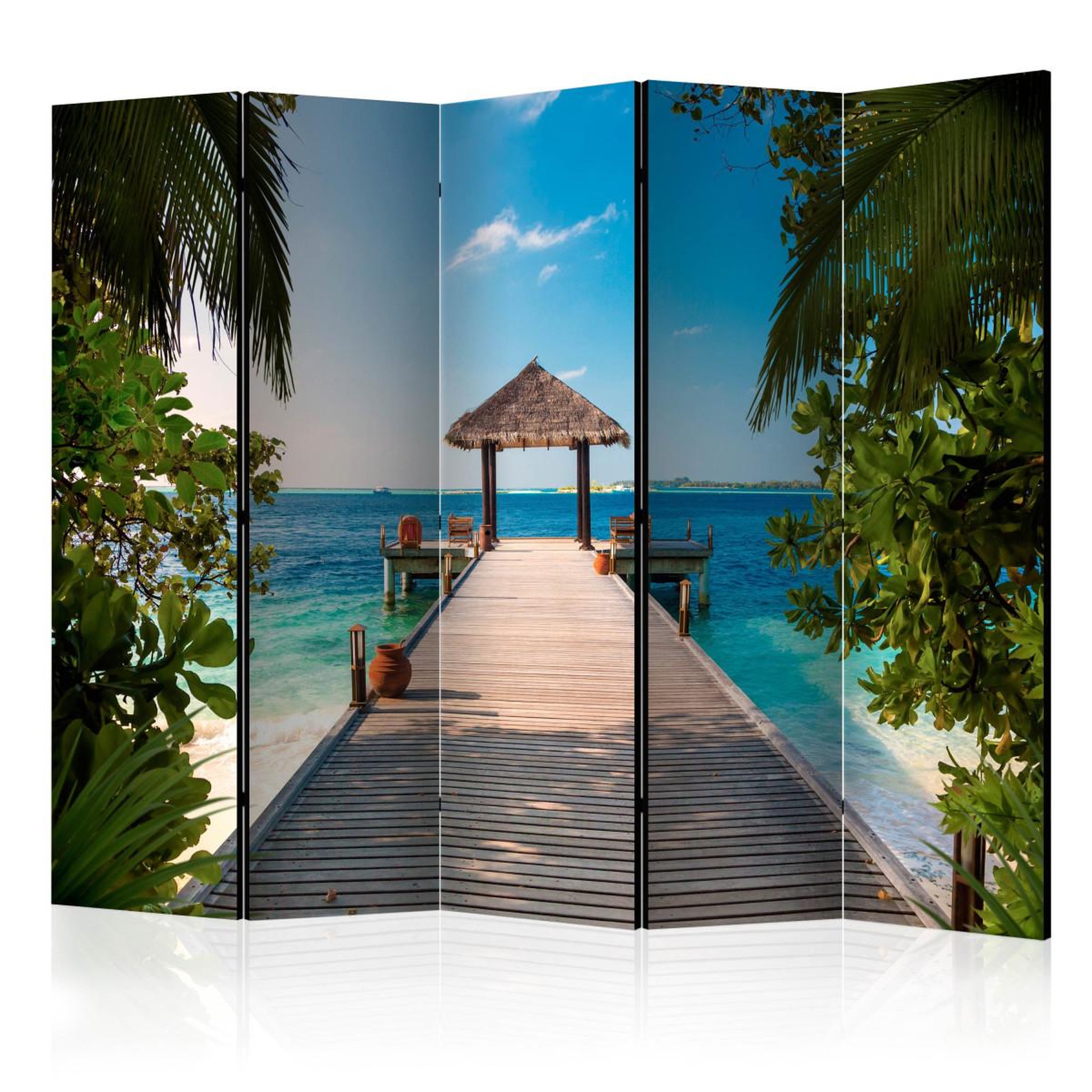 Paris Prix Paravent 5 volets  hawaiian dream  172x225cm