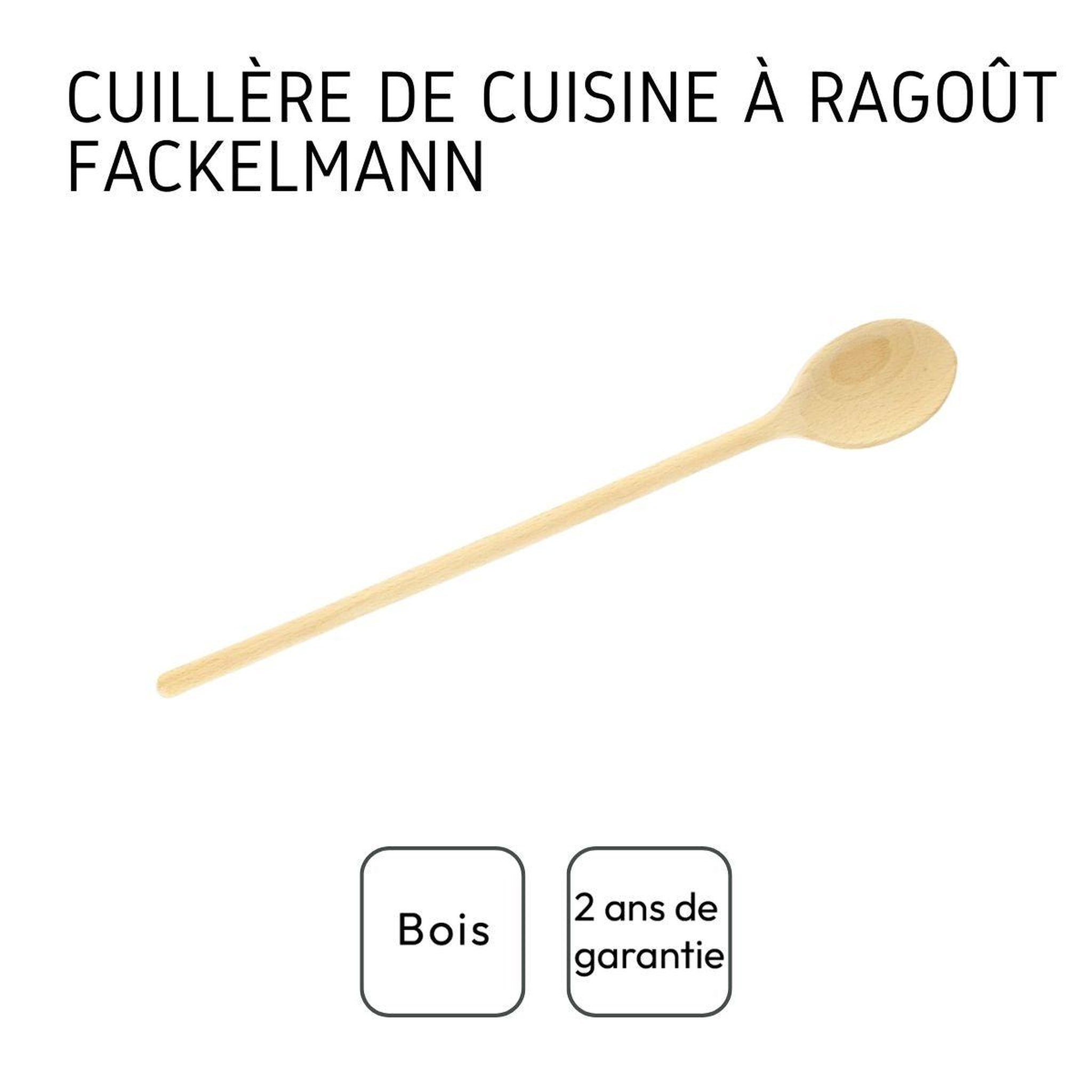 Voir la diapositive 4 : Fackelmann Set de 2 ustensiles de cuisine cuillère en bois fackelmann boisselerie