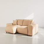 LISA DESIGN Garance - canapé d'angle réversible 4 places en simili. Coloris disponibles : Marron, Beige, Noir