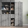 Voir la diapositive 1 : VIDAXL Buffet haut gris beton 30x42,5x185 cm bois d'ingenierie