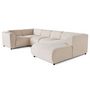 Voir la diapositive 2 : LISA DESIGN Suaro - canapé modulable panoramique d'angle gauche 7 places en tissu texturé