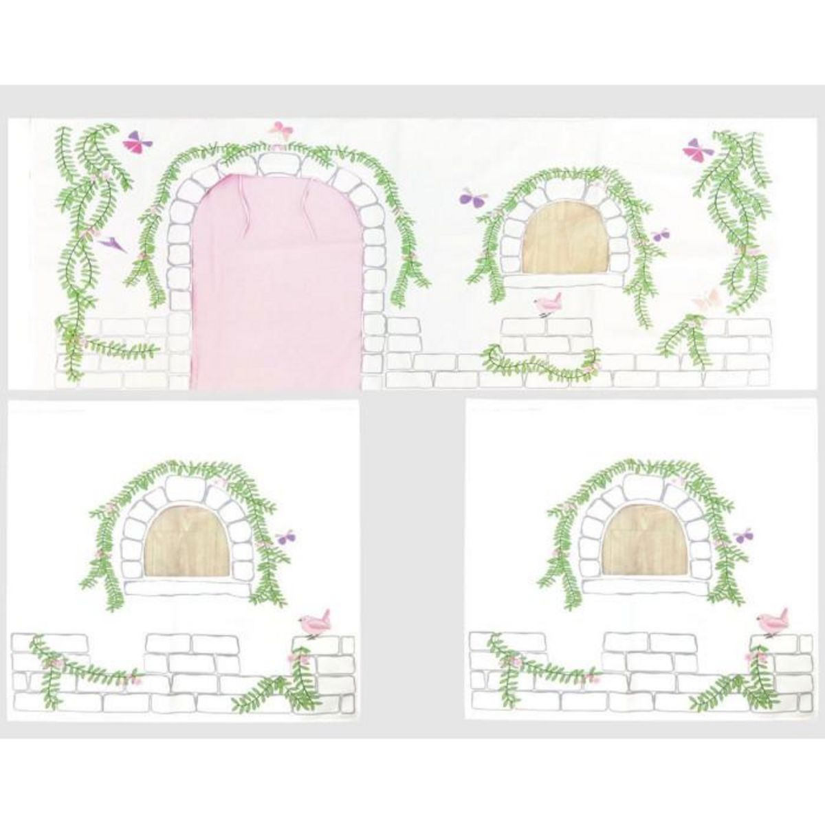 Paris Prix Pack - Lit Enfant & Tente  Pino Birdy  Blanc